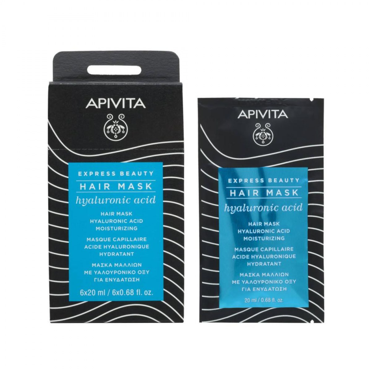 apivita mascarilla capilar hidratante 20 ml