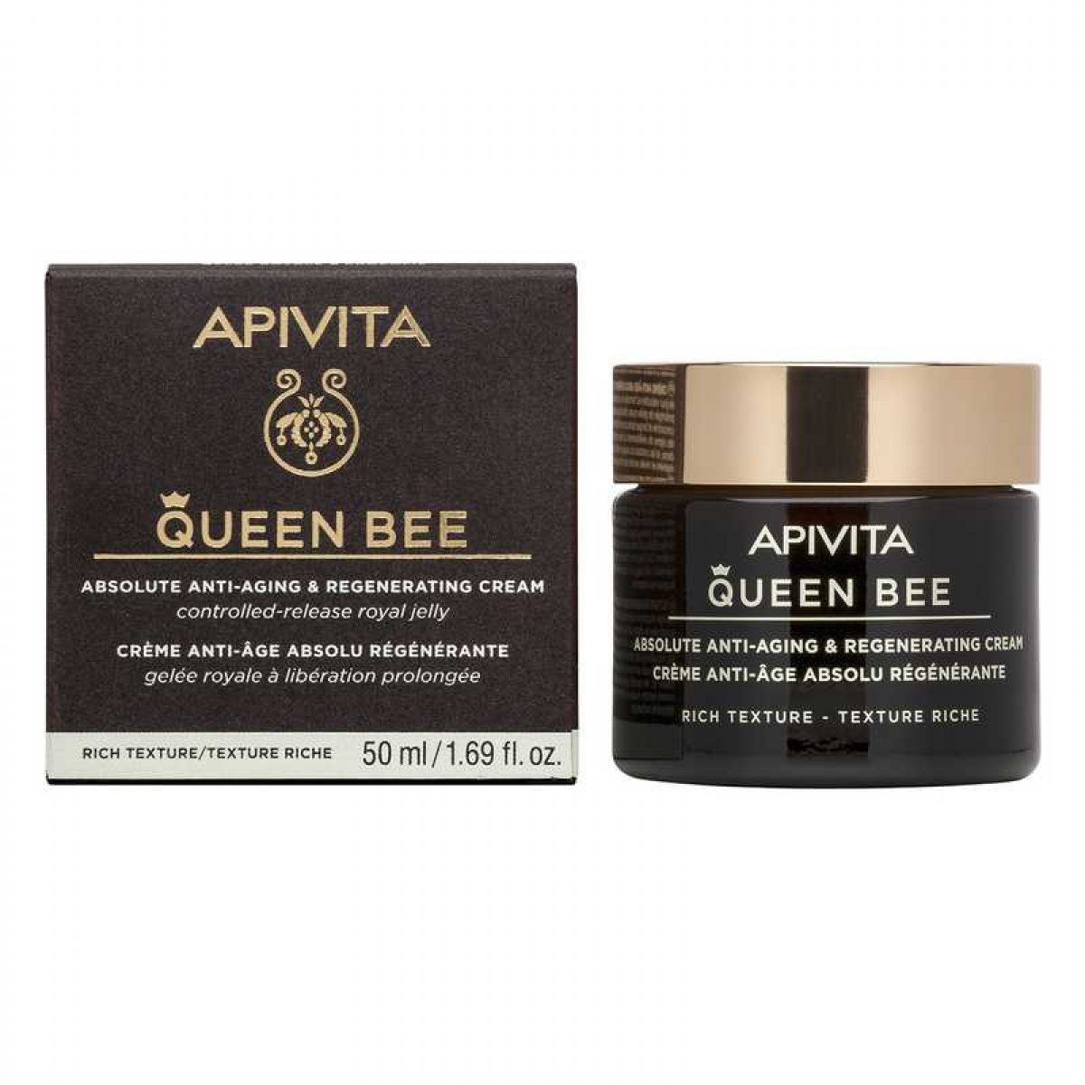 apivita queen bee crema antienvejecimiento rica 50 ml