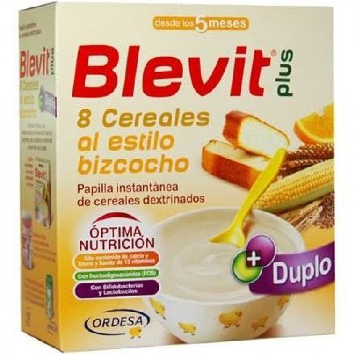 blevit plus duplo 8 cereales al estilo bizcocho 600 g