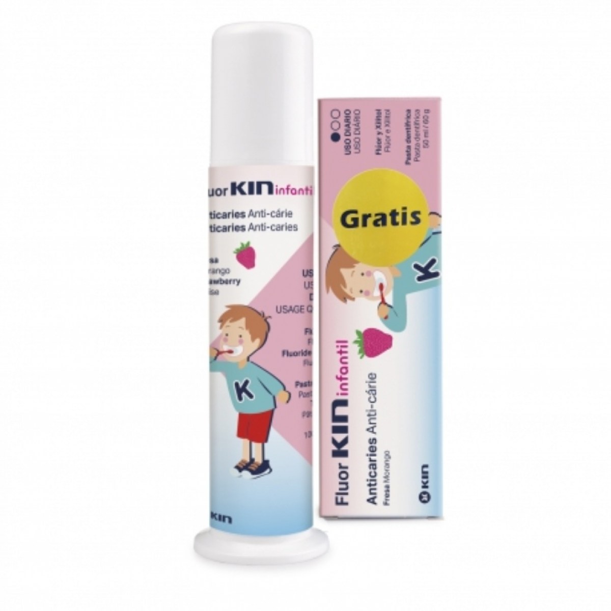 fluor kin pasta infantil 100 ml