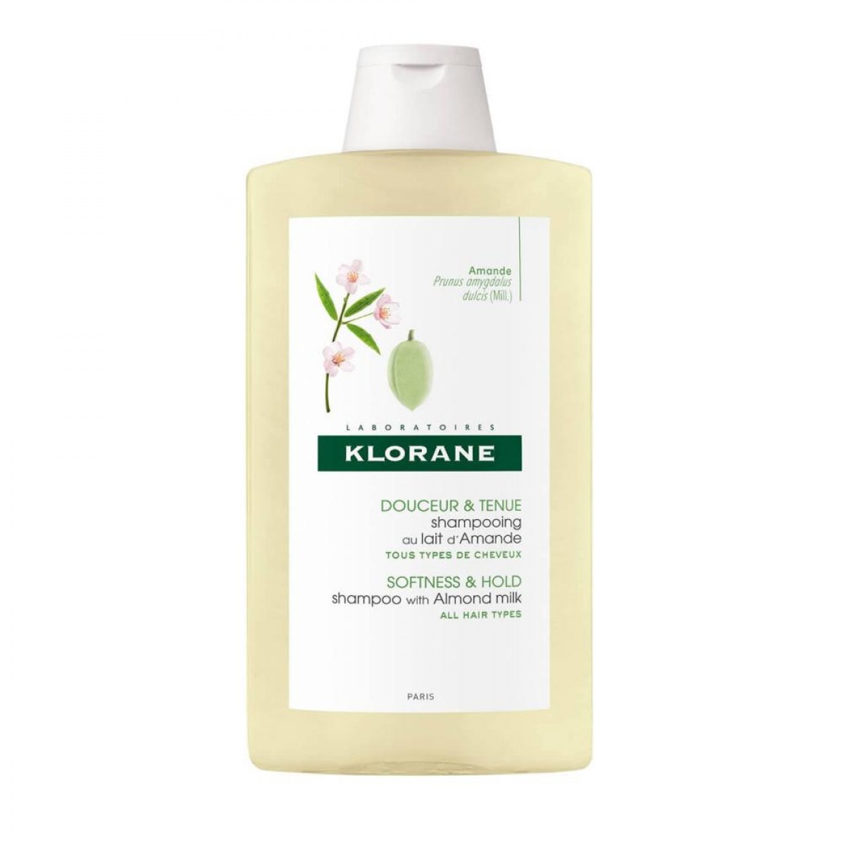 klorane champu leche de almendras 400 ml