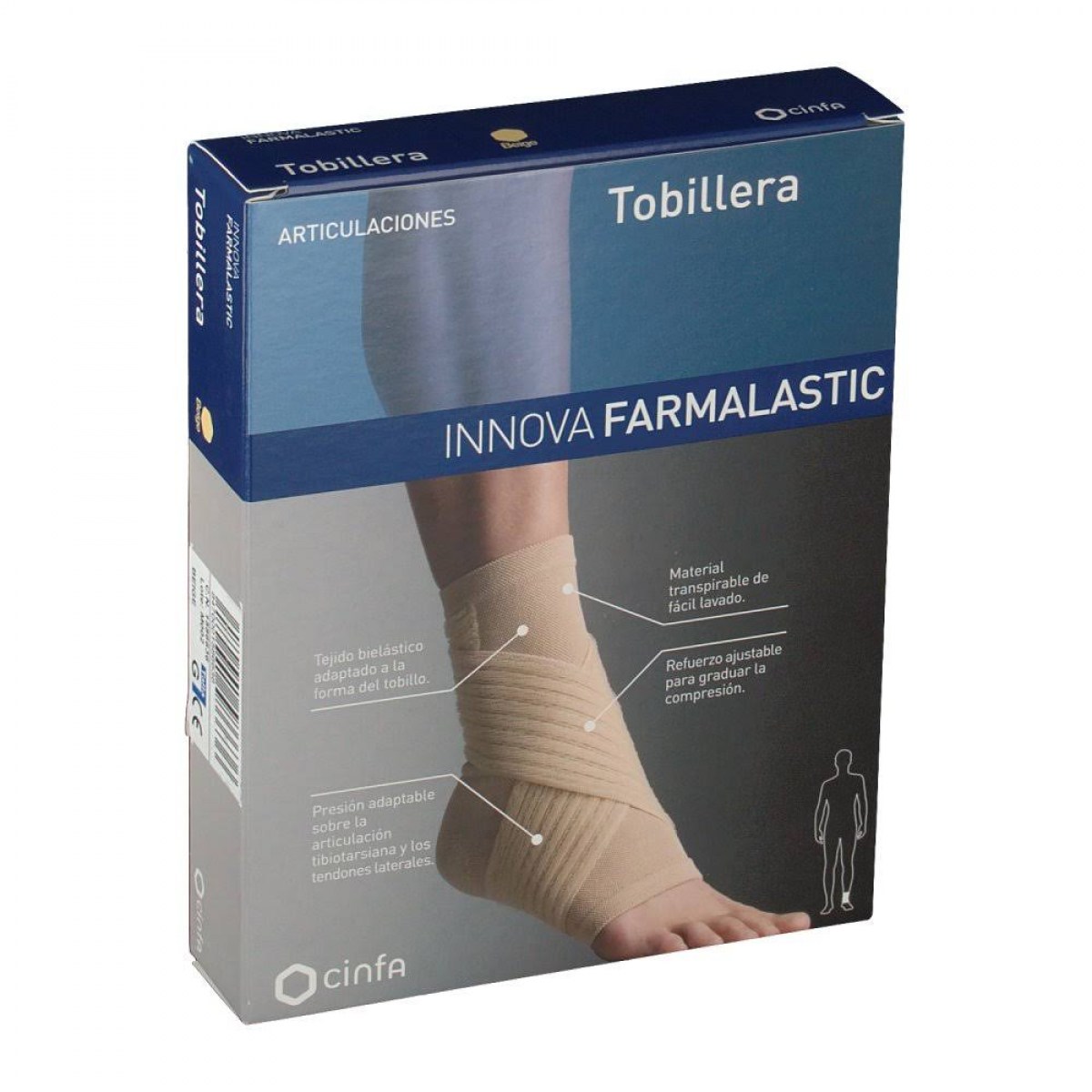tobillera innova talla grande farmalastic